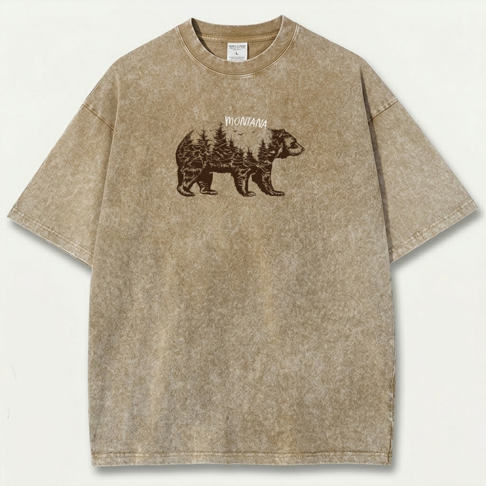 Montana Vintage Organic Cotton Hiking Tee-HikeVista