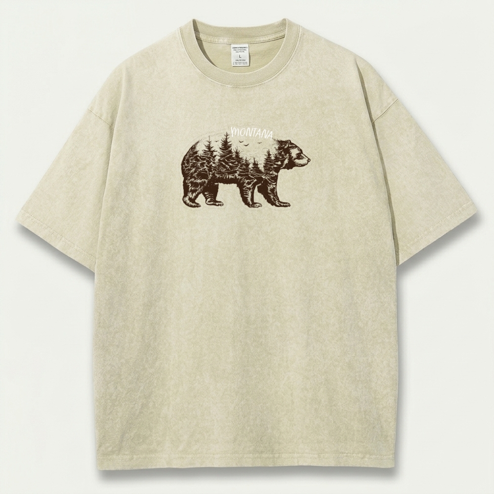 Montana Vintage Organic Cotton Hiking Tee-HikeVista
