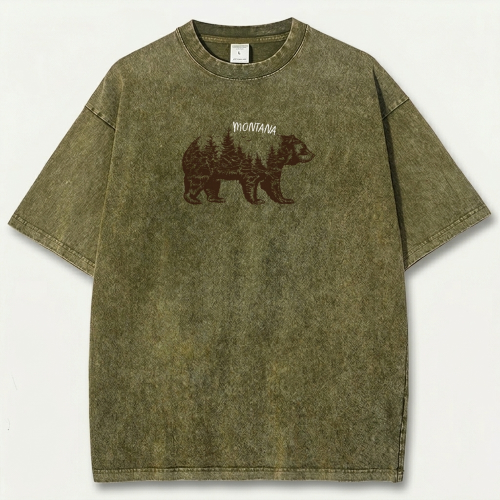 Montana Vintage Organic Cotton Hiking Tee-HikeVista