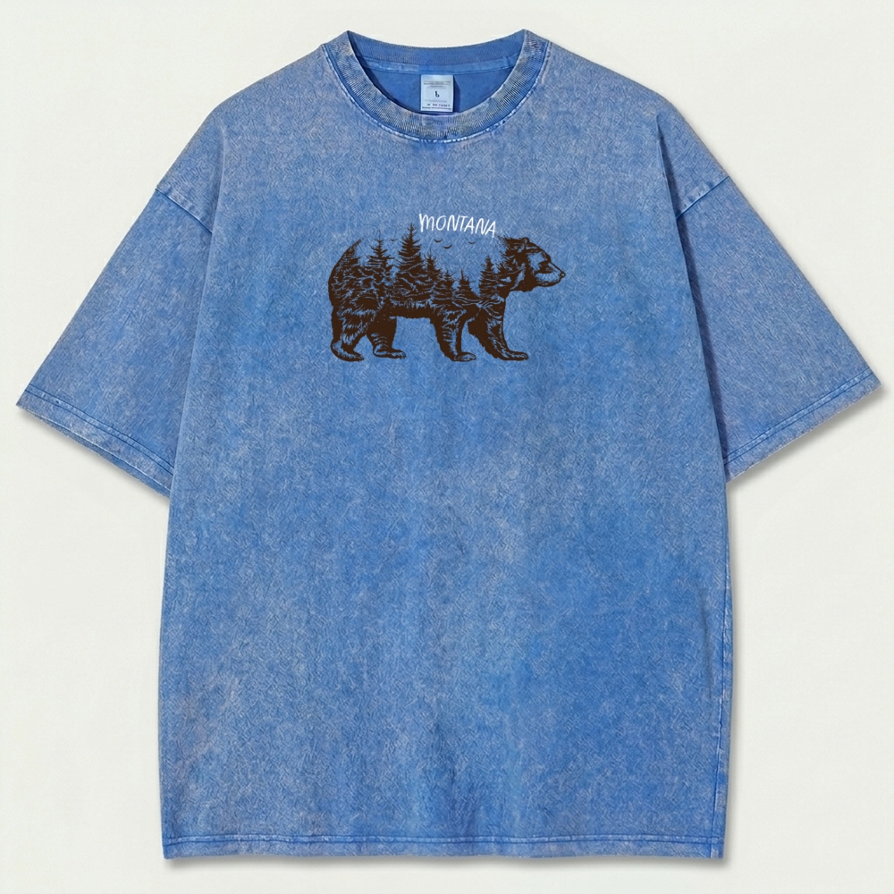 Montana Vintage Organic Cotton Hiking Tee-HikeVista
