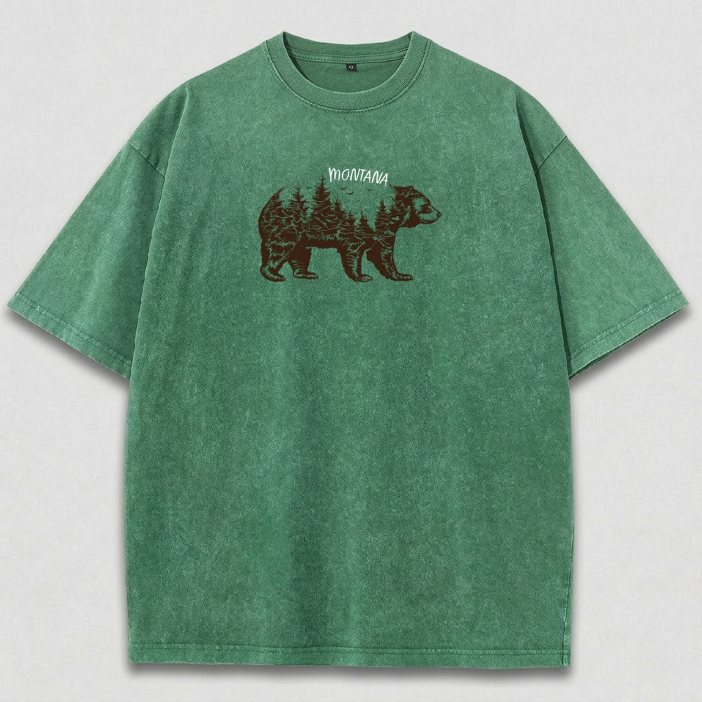 Montana Vintage Organic Cotton Hiking Tee-HikeVista