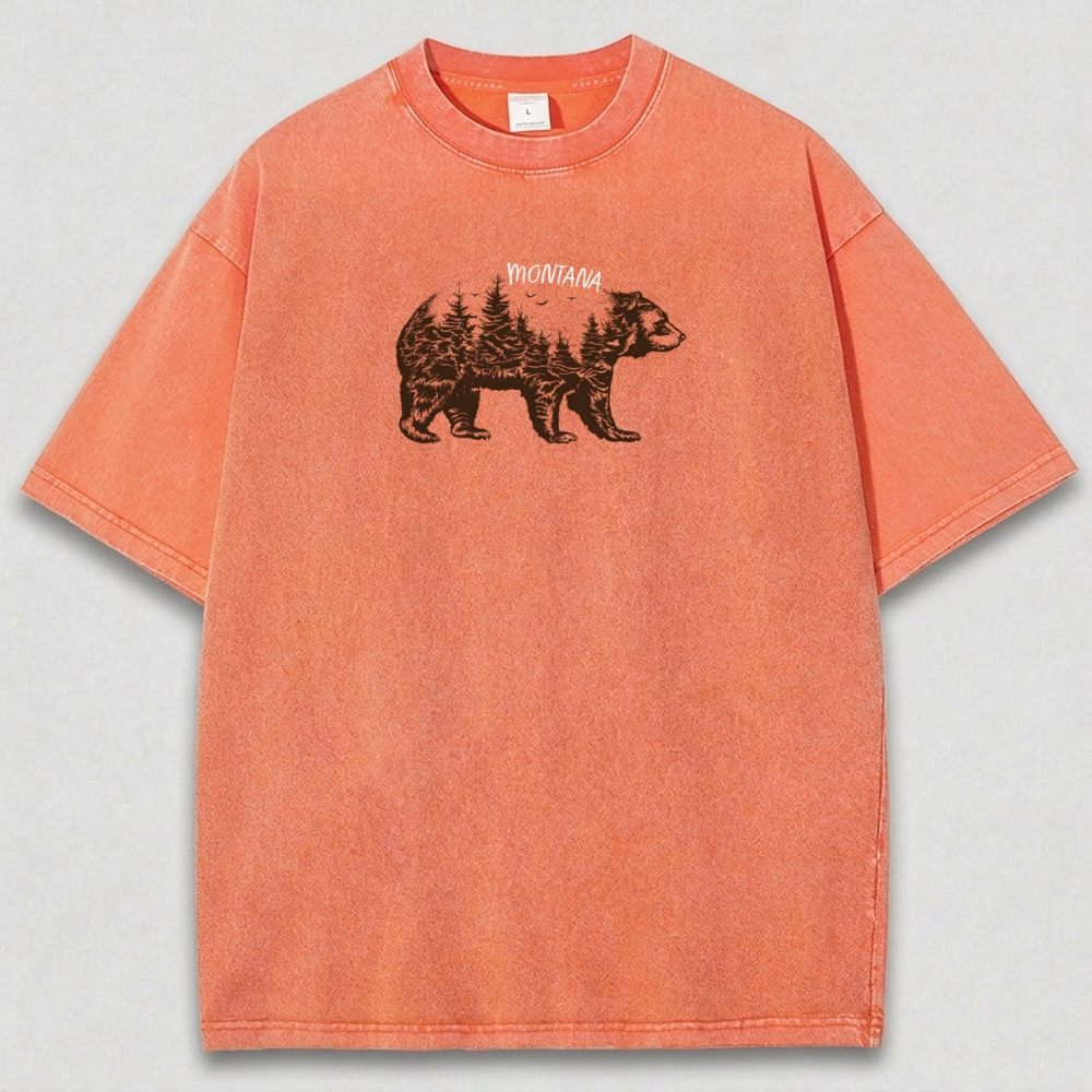 Montana Vintage Organic Cotton Hiking Tee-HikeVista