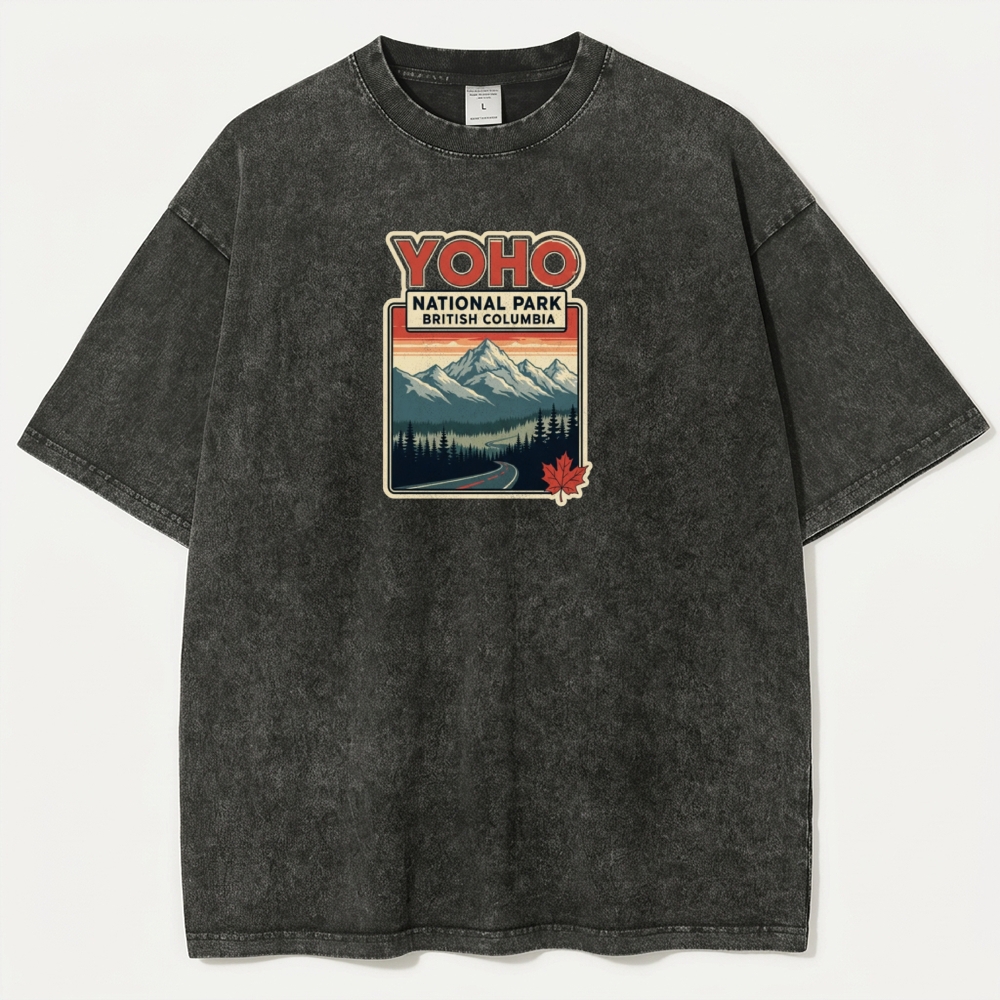 Yoho National Park Vintage Organic Cotton Trail Tee-HikeVista