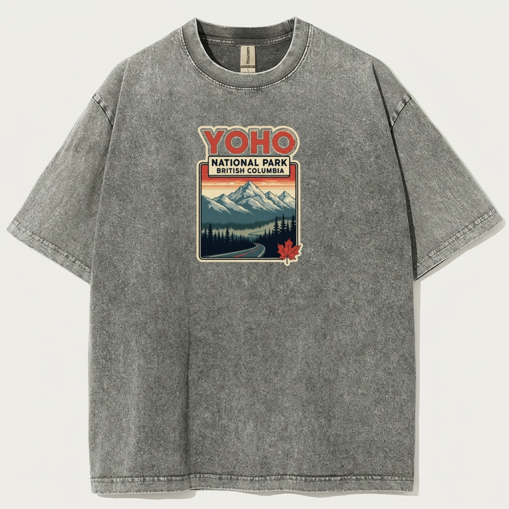 Yoho National Park Vintage Organic Cotton Trail Tee-HikeVista