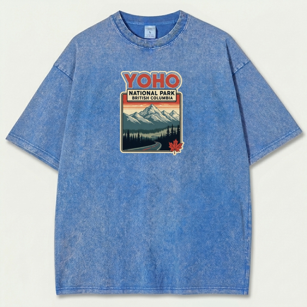 Yoho National Park Vintage Organic Cotton Trail Tee-HikeVista