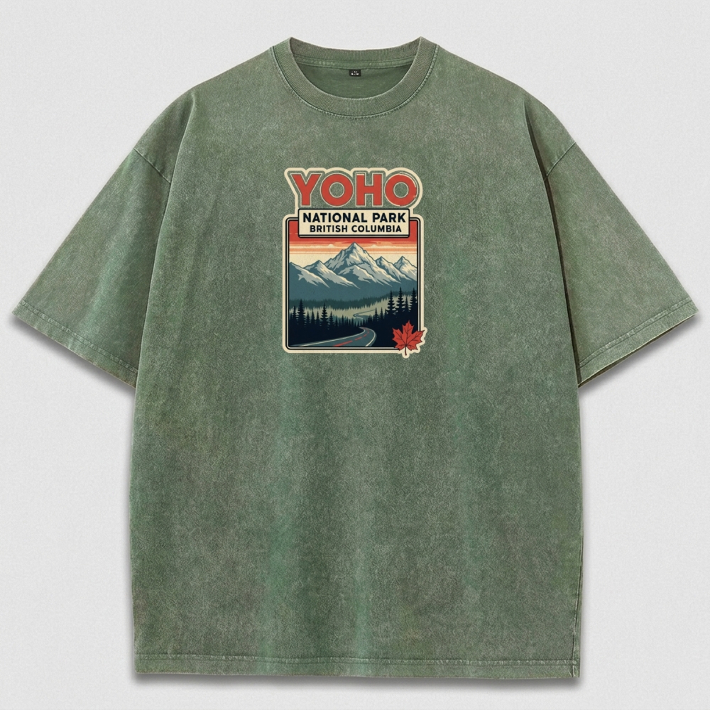 Yoho National Park Vintage Organic Cotton Trail Tee-HikeVista
