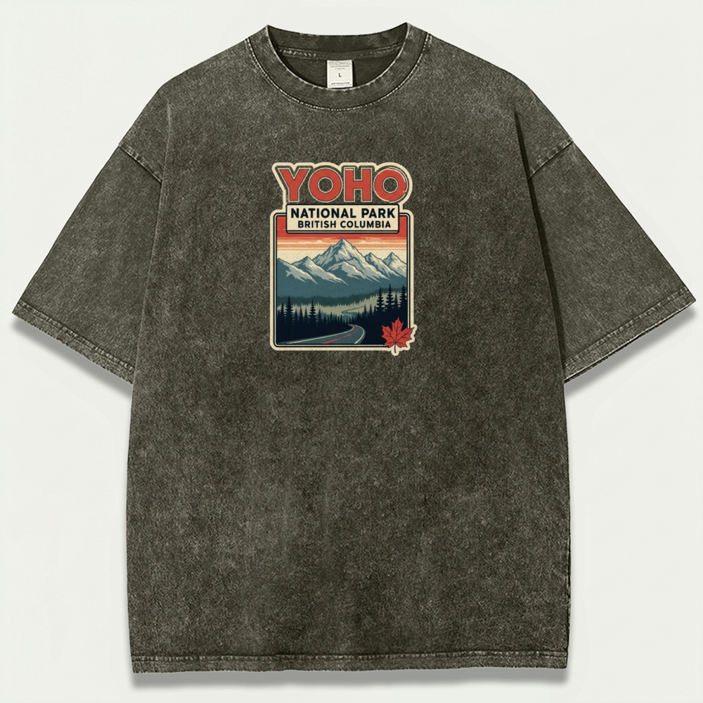 Yoho National Park Vintage Organic Cotton Trail Tee-HikeVista