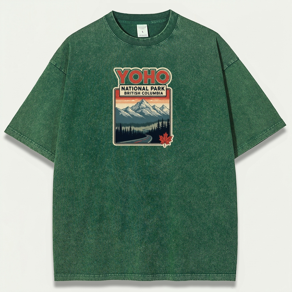 Yoho National Park Vintage Organic Cotton Trail Tee-HikeVista