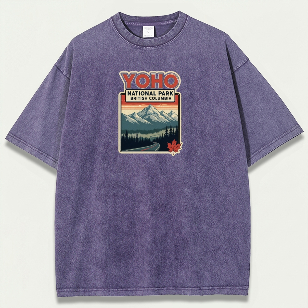 Yoho National Park Vintage Organic Cotton Trail Tee-HikeVista