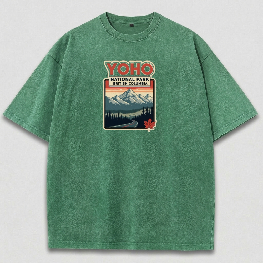 Yoho National Park Vintage Organic Cotton Trail Tee-HikeVista