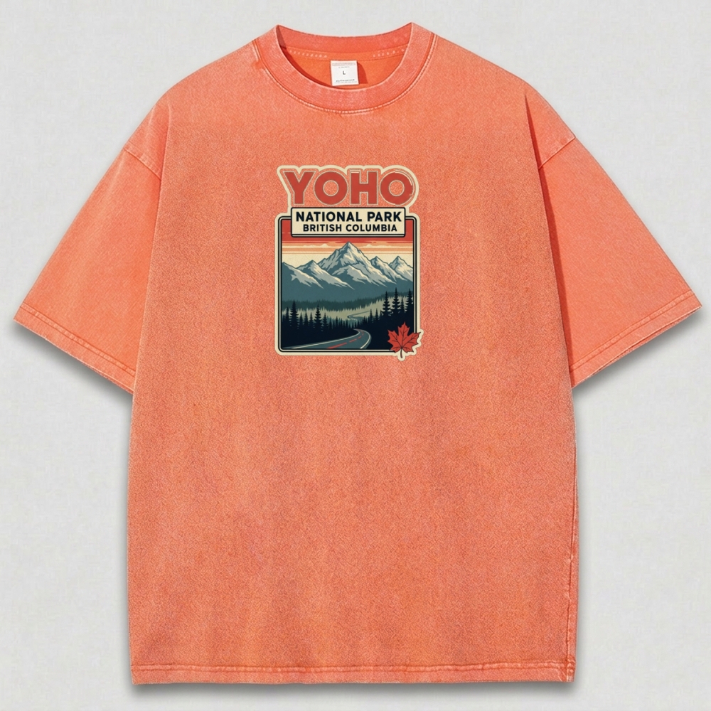 Yoho National Park Vintage Organic Cotton Trail Tee-HikeVista