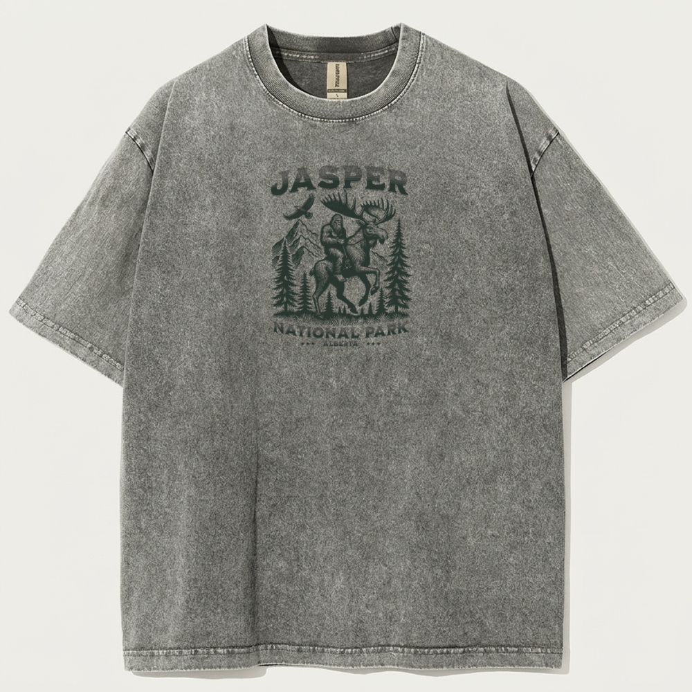 Jasper National Park Vintage Organic Cotton Trail Tee-HikeVista