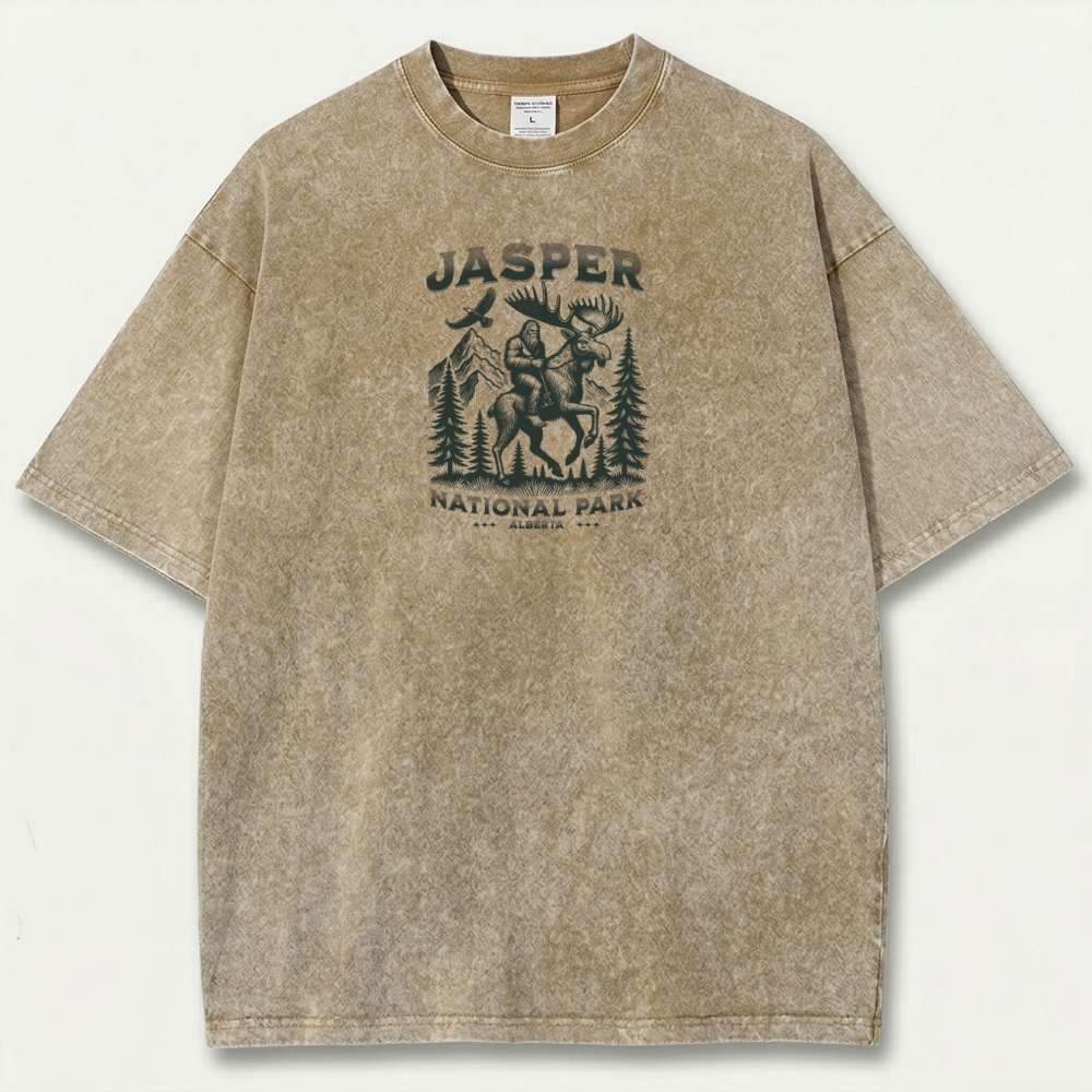 Jasper National Park Vintage Organic Cotton Trail Tee-HikeVista