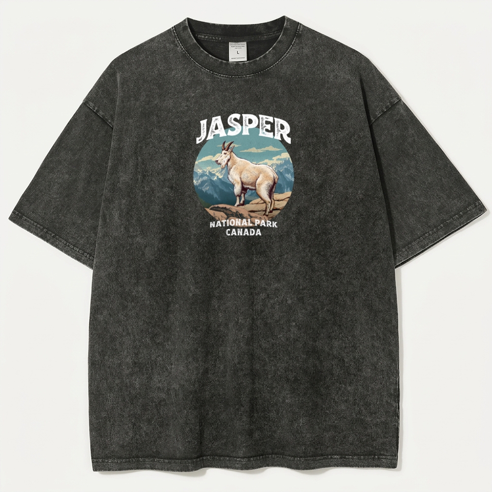 Jasper National Park Vintage Organic Cotton Trail Tee-HikeVista