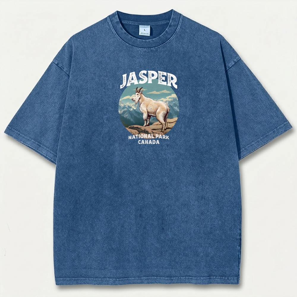 Jasper National Park Vintage Organic Cotton Trail Tee-HikeVista