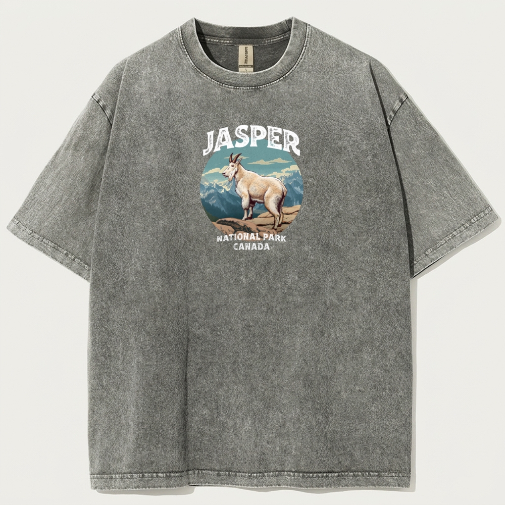 Jasper National Park Vintage Organic Cotton Trail Tee-HikeVista