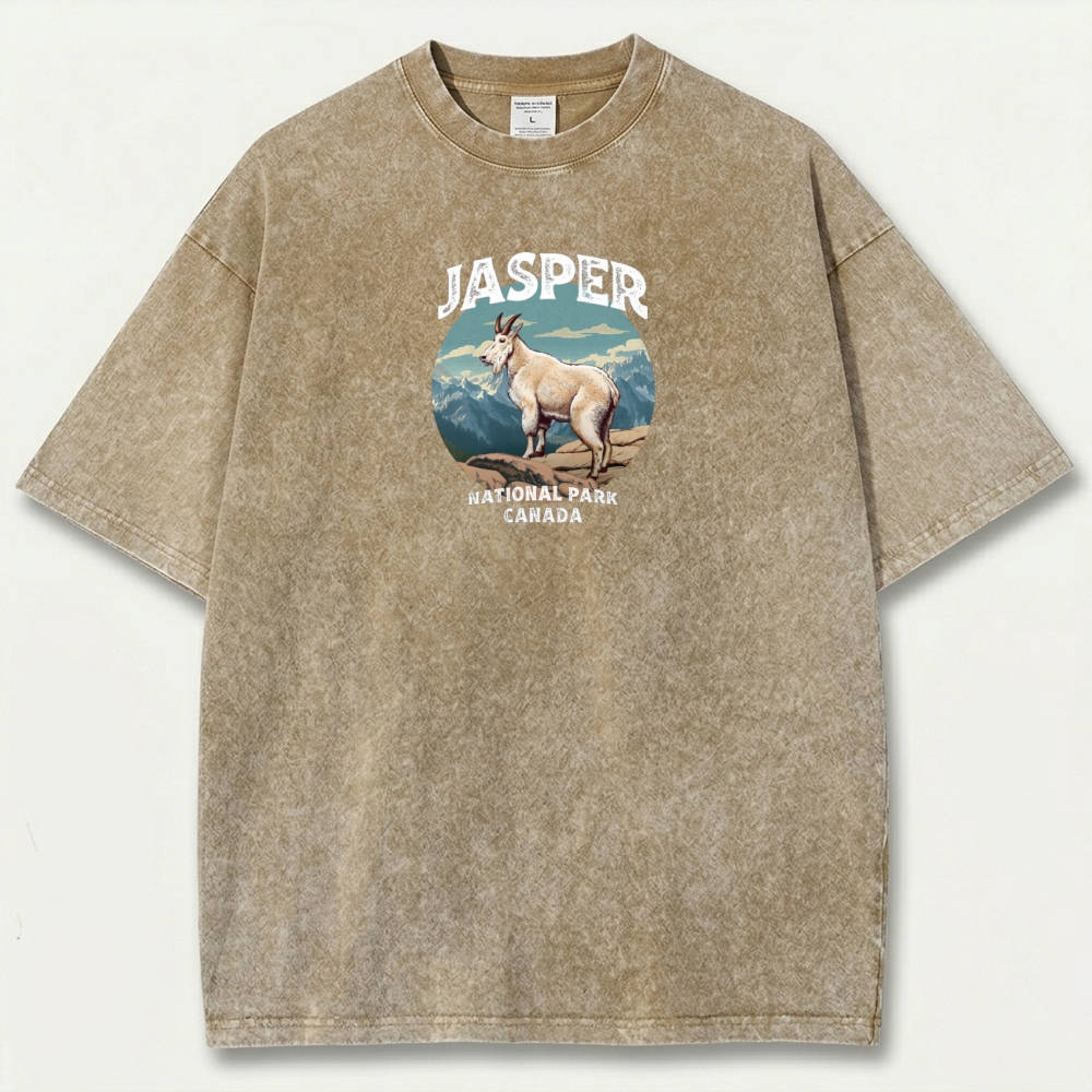 Jasper National Park Vintage Organic Cotton Trail Tee-HikeVista