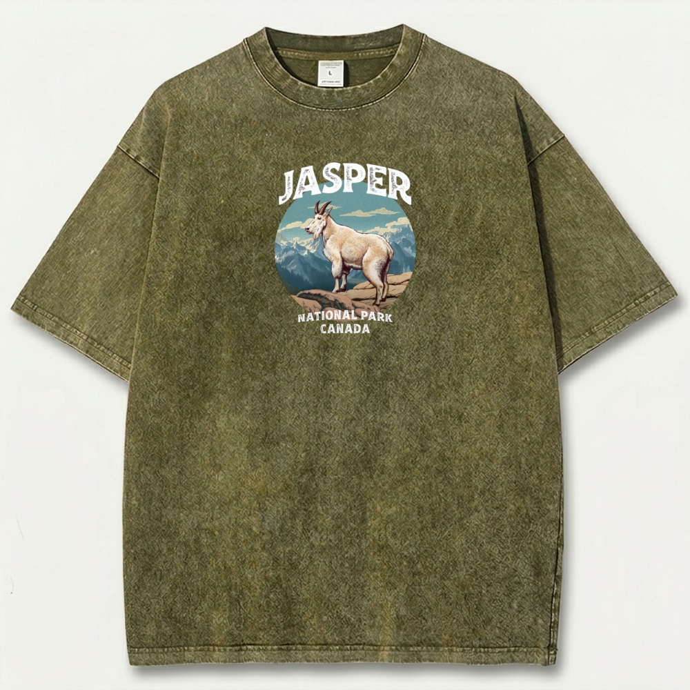 Jasper National Park Vintage Organic Cotton Trail Tee-HikeVista