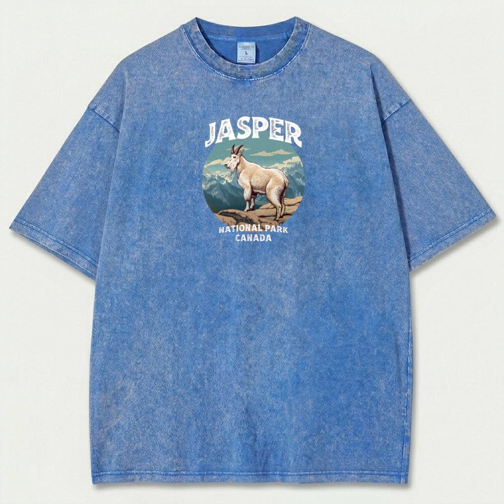 Jasper National Park Vintage Organic Cotton Trail Tee-HikeVista