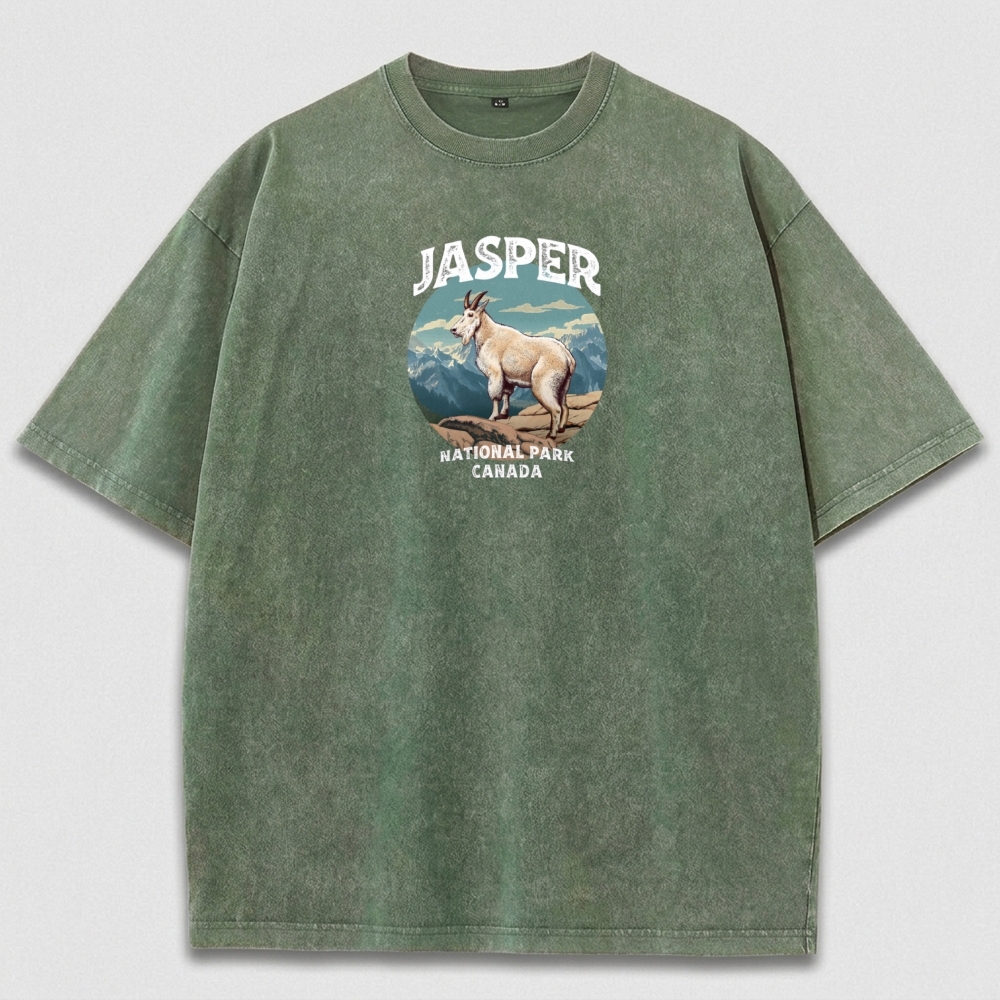 Jasper National Park Vintage Organic Cotton Trail Tee-HikeVista