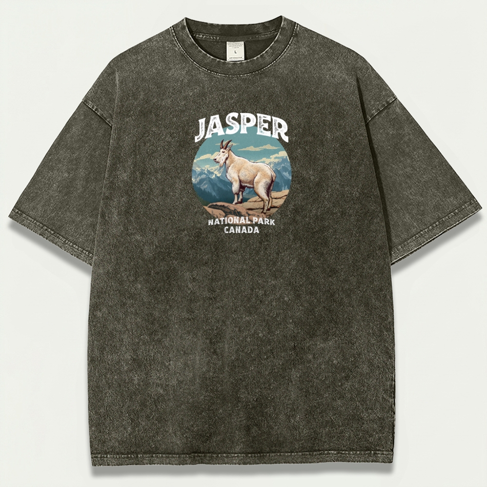 Jasper National Park Vintage Organic Cotton Trail Tee-HikeVista