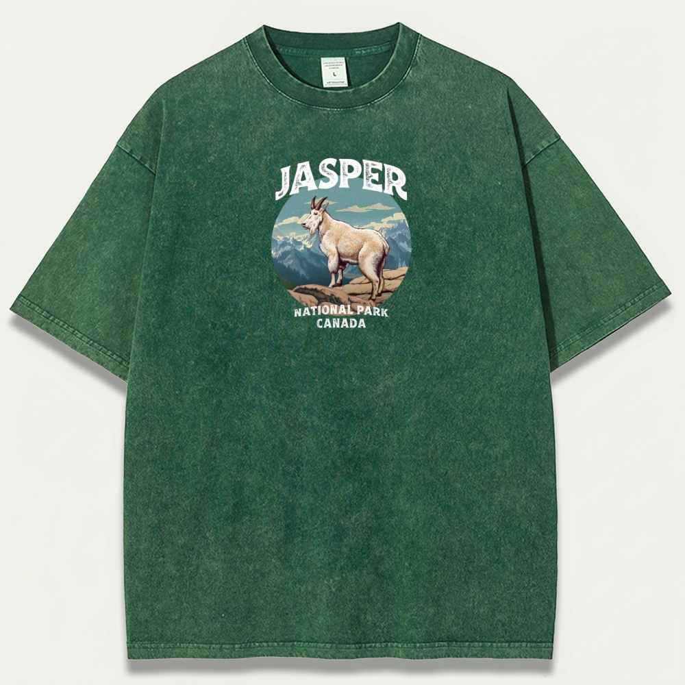 Jasper National Park Vintage Organic Cotton Trail Tee-HikeVista