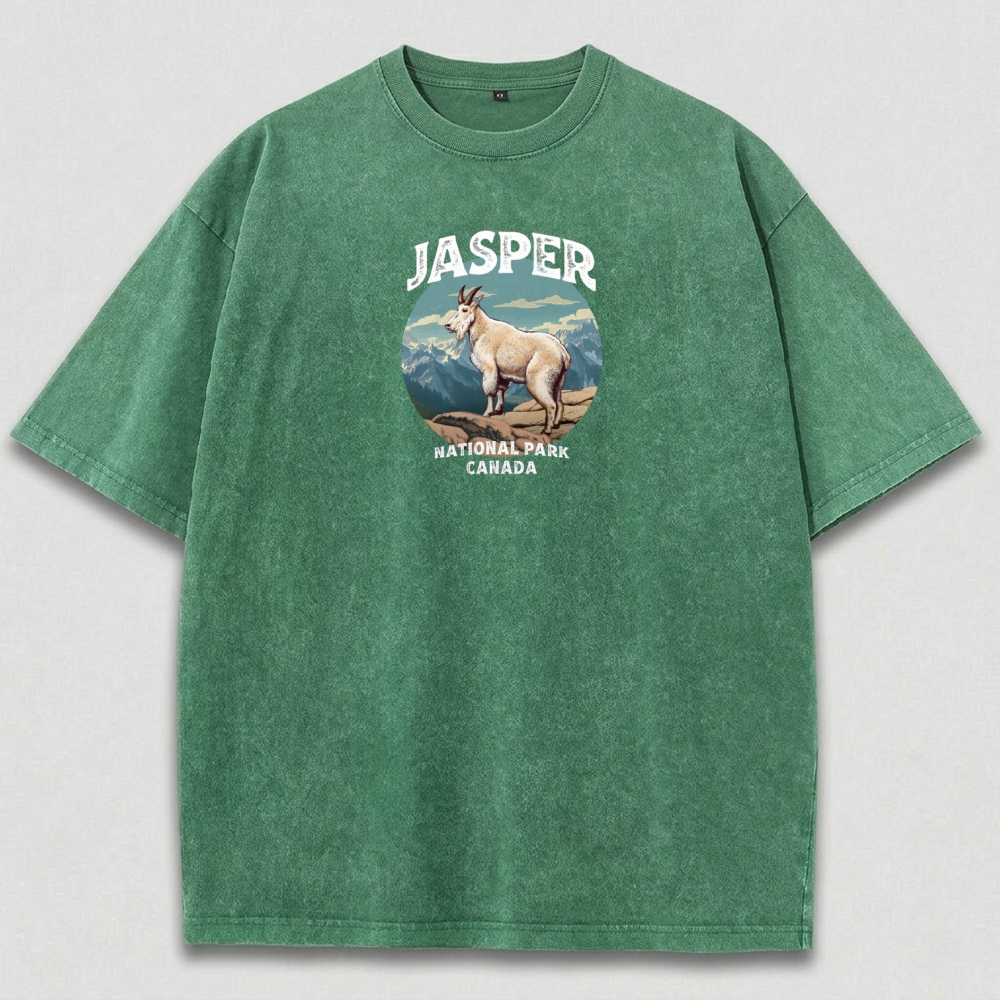 Jasper National Park Vintage Organic Cotton Trail Tee-HikeVista