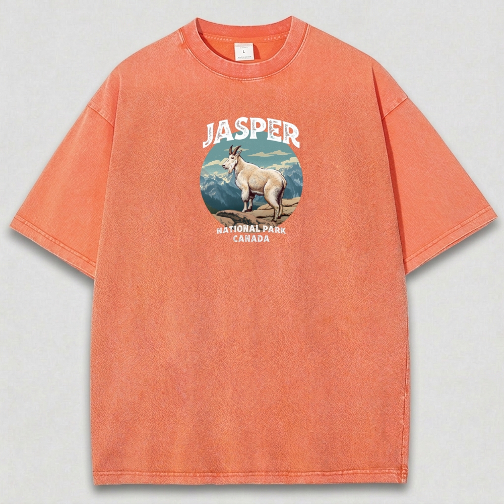 Jasper National Park Vintage Organic Cotton Trail Tee-HikeVista
