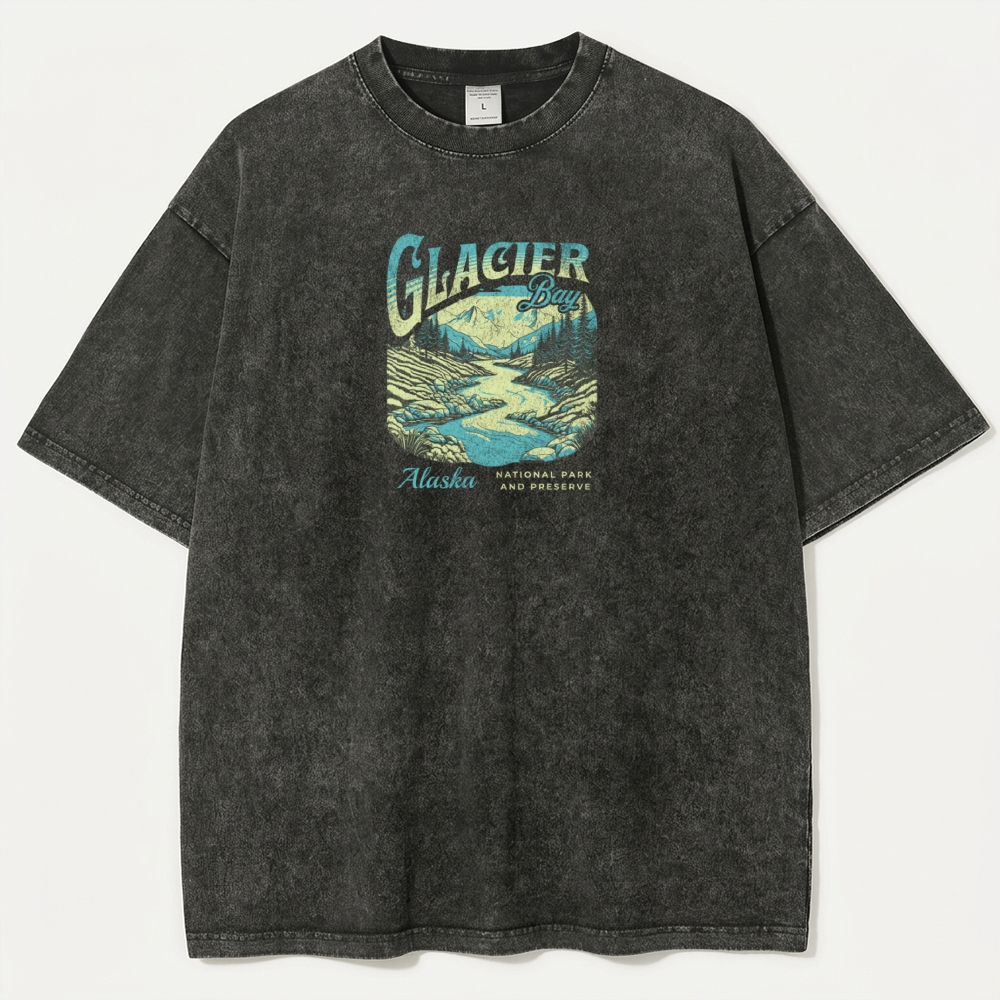 Glacier National Park Vintage Organic Cotton Trail Tee-HikeVista