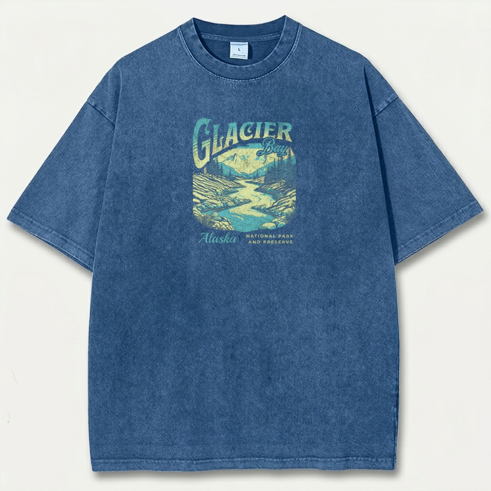 Glacier National Park Vintage Organic Cotton Trail Tee-HikeVista