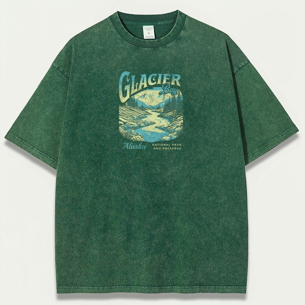 Glacier National Park Vintage Organic Cotton Trail Tee-HikeVista