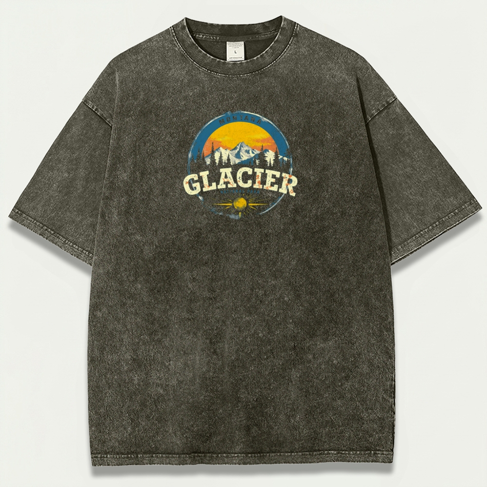 Glacier National Park Vintage Organic Cotton Trail Tee-HikeVista