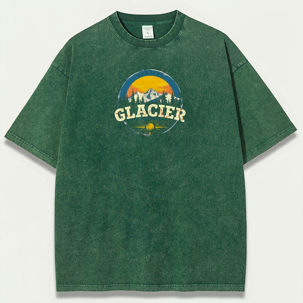 Glacier National Park Vintage Organic Cotton Trail Tee-HikeVista
