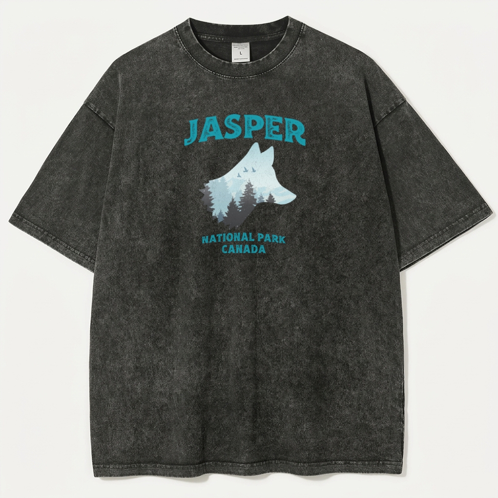 Jasper National Park Vintage Organic Cotton Trail Tee-HikeVista