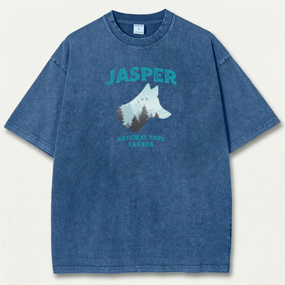 Jasper National Park Vintage Organic Cotton Trail Tee-HikeVista