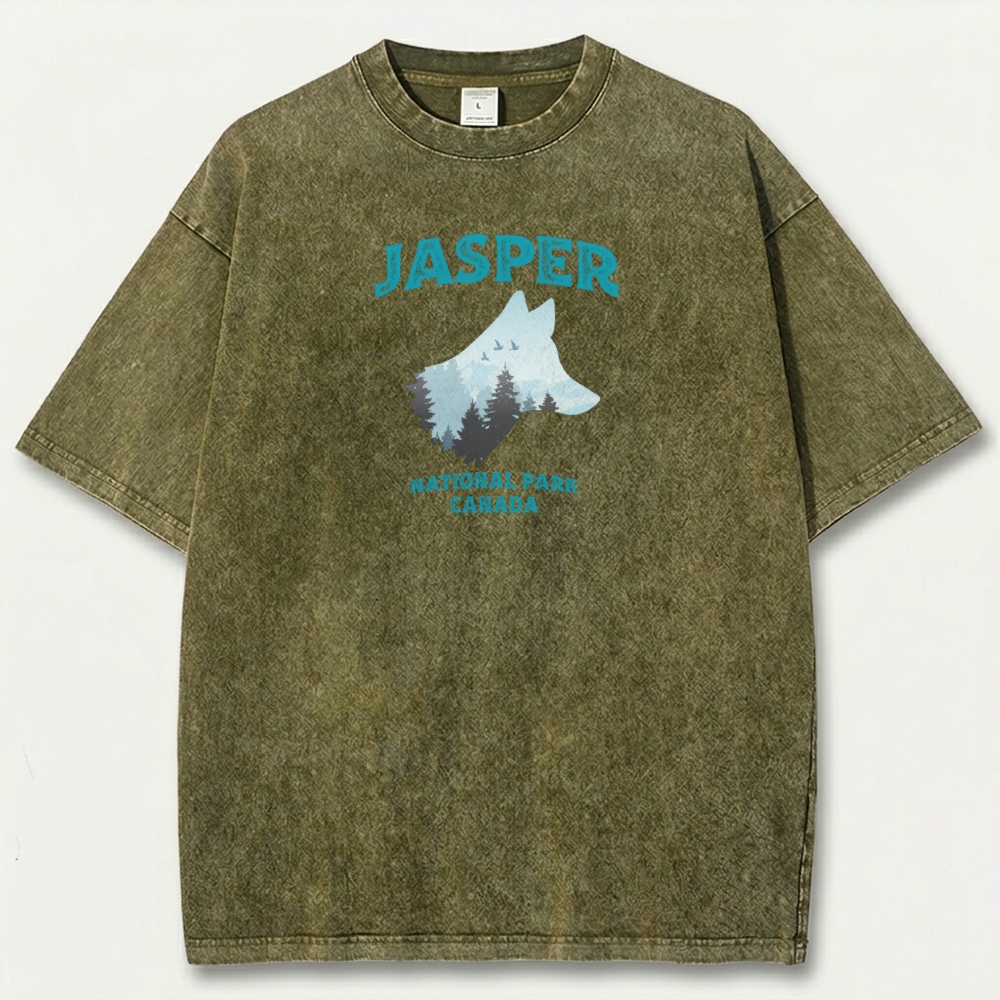 Jasper National Park Vintage Organic Cotton Trail Tee-HikeVista