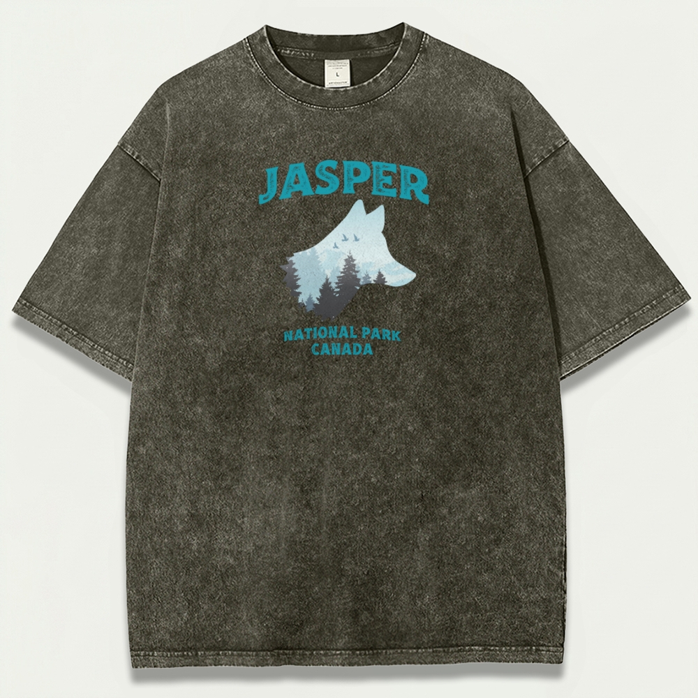 Jasper National Park Vintage Organic Cotton Trail Tee-HikeVista