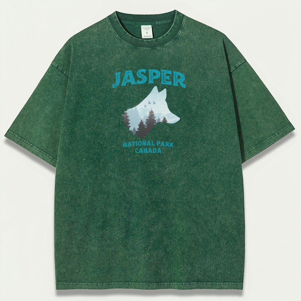 Jasper National Park Vintage Organic Cotton Trail Tee-HikeVista