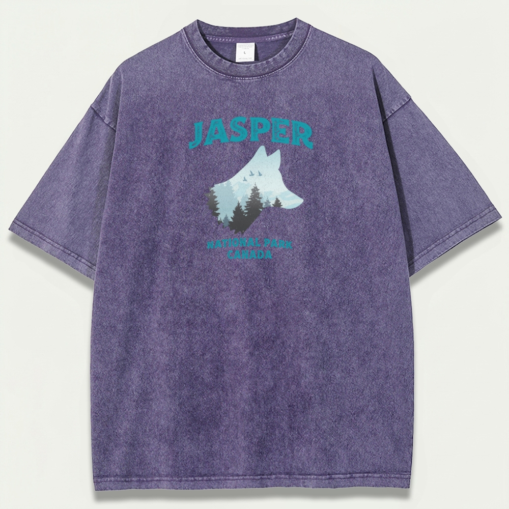 Jasper National Park Vintage Organic Cotton Trail Tee-HikeVista