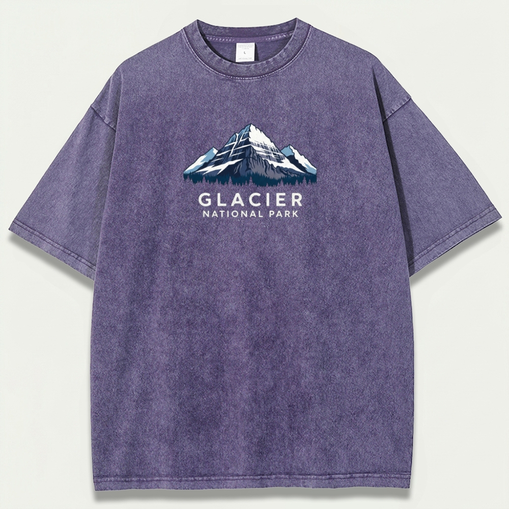 Glacier National Park Vintage Organic Cotton Trail Tee-HikeVista