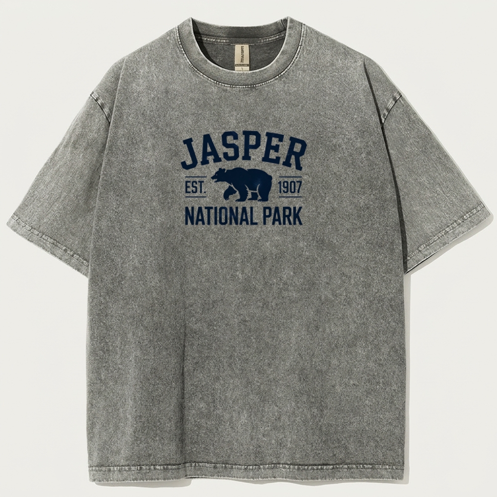 Jasper National Park Vintage Organic Cotton Trail Tee-HikeVista