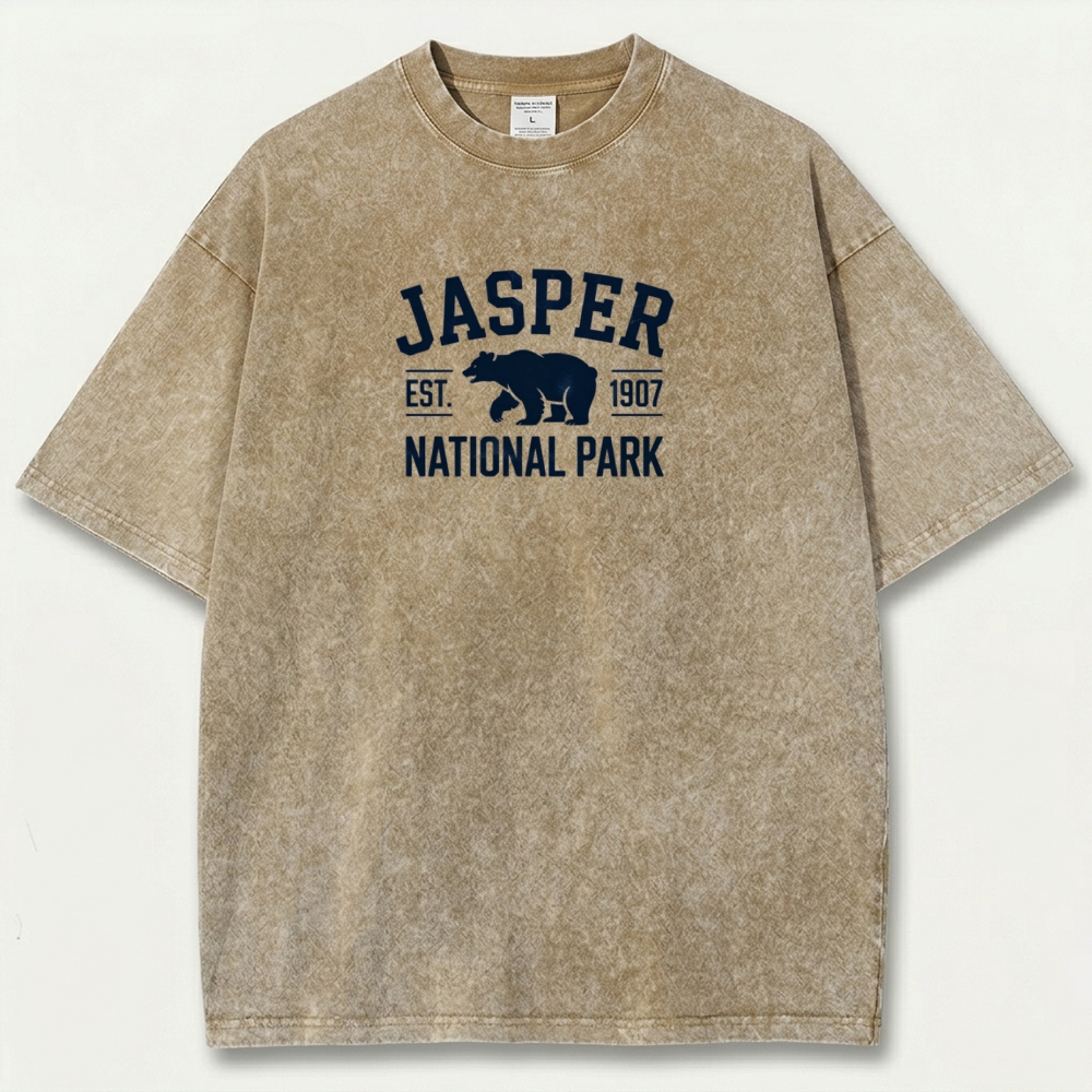 Jasper National Park Vintage Organic Cotton Trail Tee-HikeVista