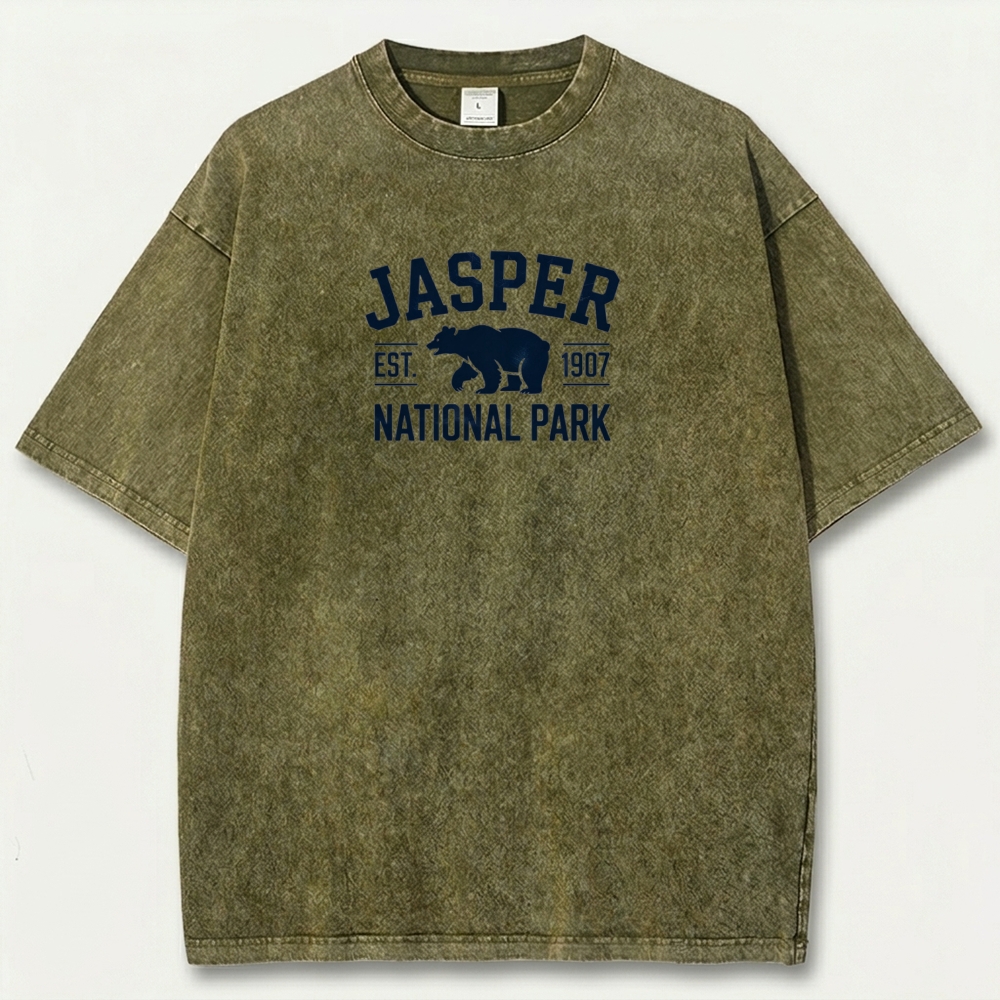 Jasper National Park Vintage Organic Cotton Trail Tee-HikeVista