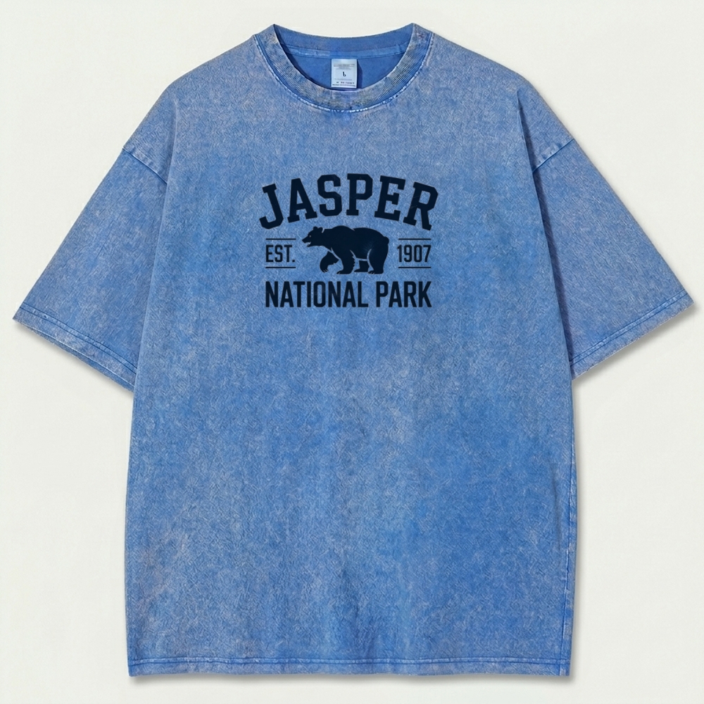 Jasper National Park Vintage Organic Cotton Trail Tee-HikeVista