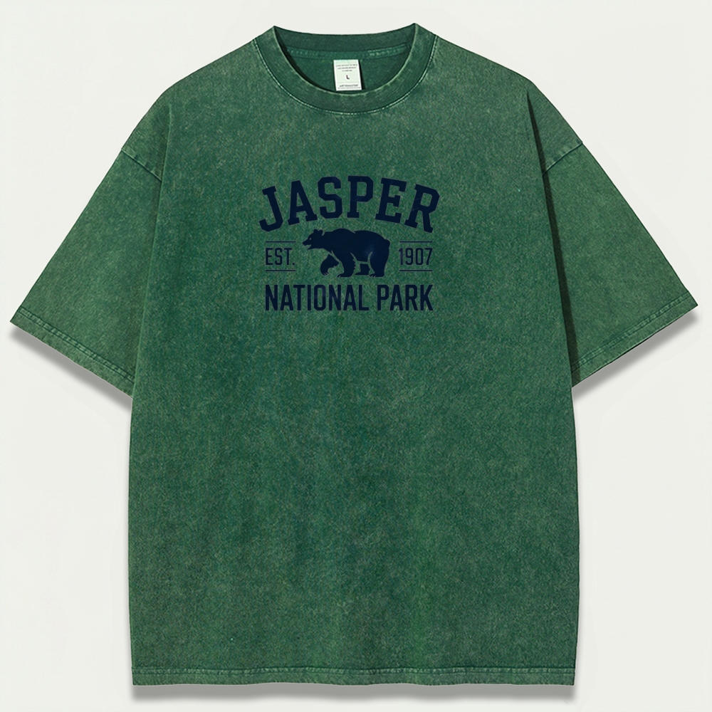 Jasper National Park Vintage Organic Cotton Trail Tee-HikeVista