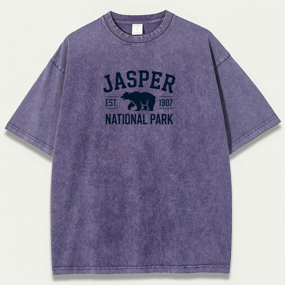 Jasper National Park Vintage Organic Cotton Trail Tee-HikeVista