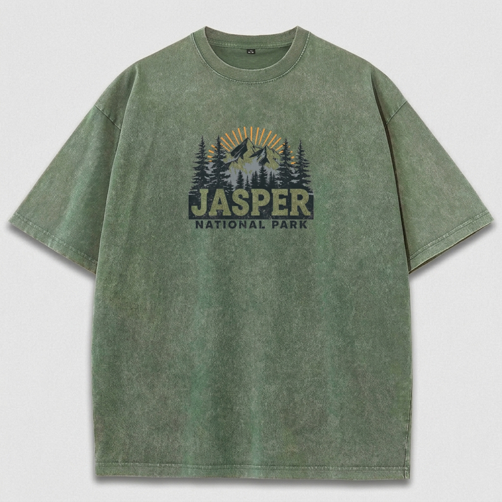 Jasper National Park Vintage Organic Cotton Trail Tee-HikeVista