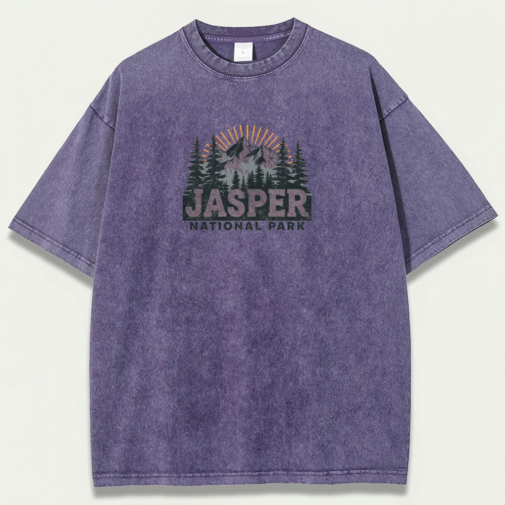 Jasper National Park Vintage Organic Cotton Trail Tee-HikeVista