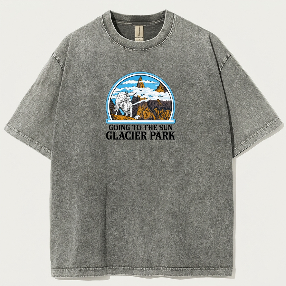 Glacier National Park Vintage Organic Cotton Trail Tee-HikeVista