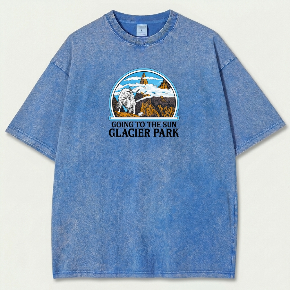 Glacier National Park Vintage Organic Cotton Trail Tee-HikeVista
